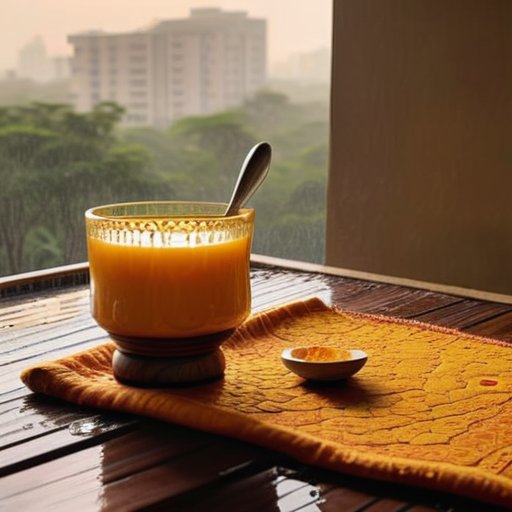 Golden Milk at Dusk, soothing turmeric drink