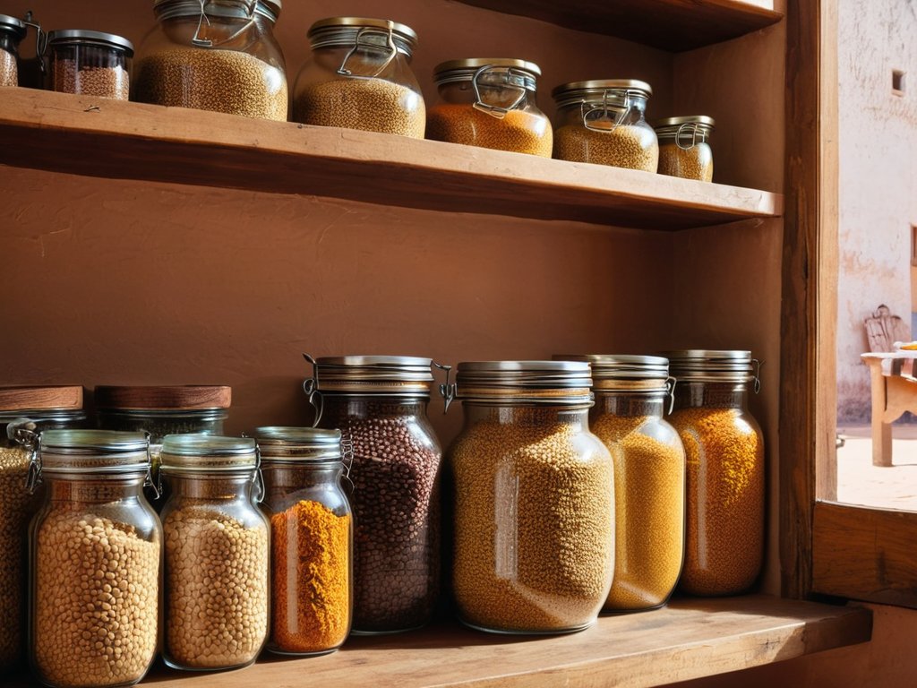 Rooted Staples: Whole Grains & Legumes pantry