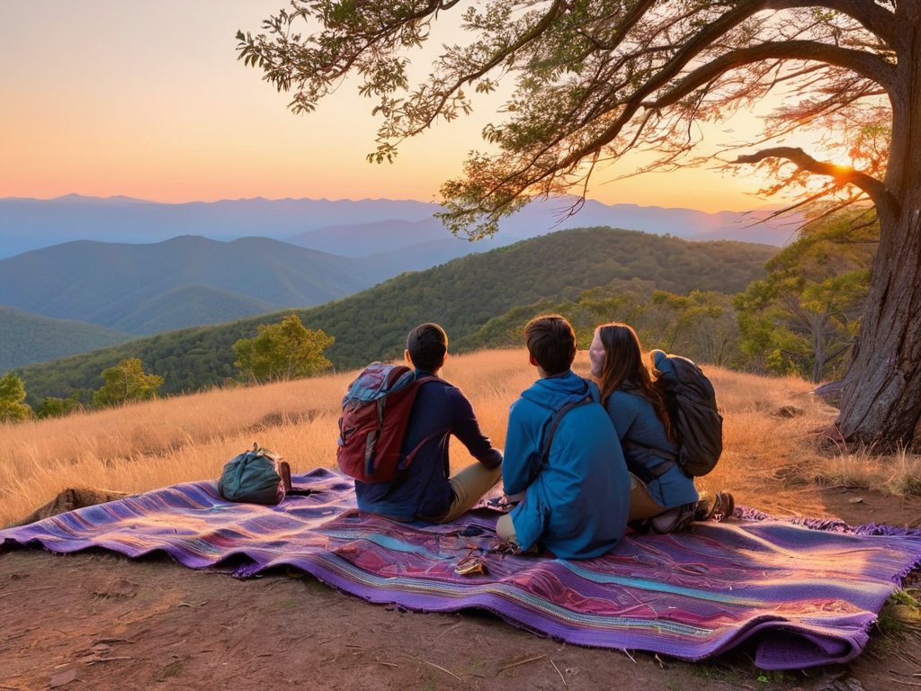 Sunset Hike, Phones Left Behind summit
