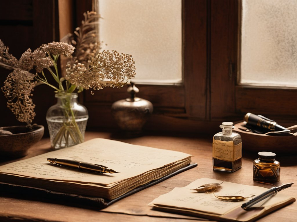 Traditional Journaling tactile notebook with pen