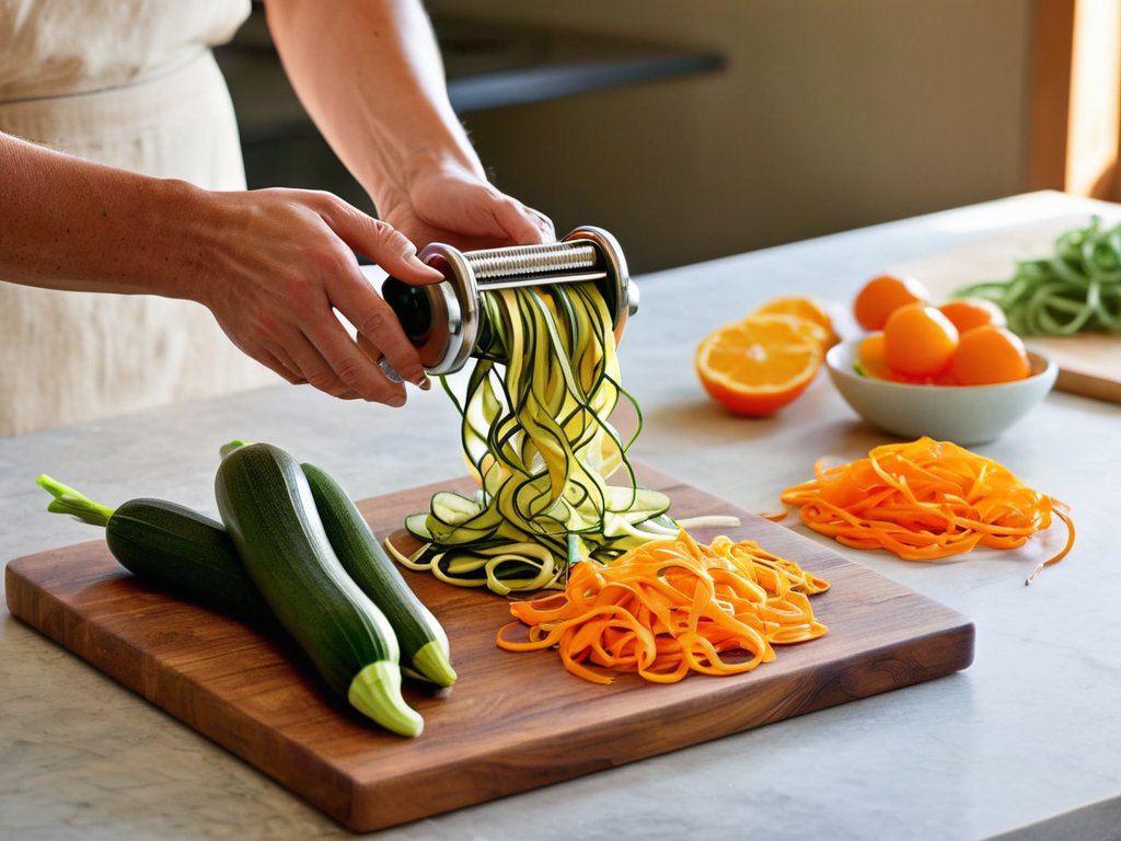 Spiral Dreams: The Veggie Spiralizer vibrant zucchini