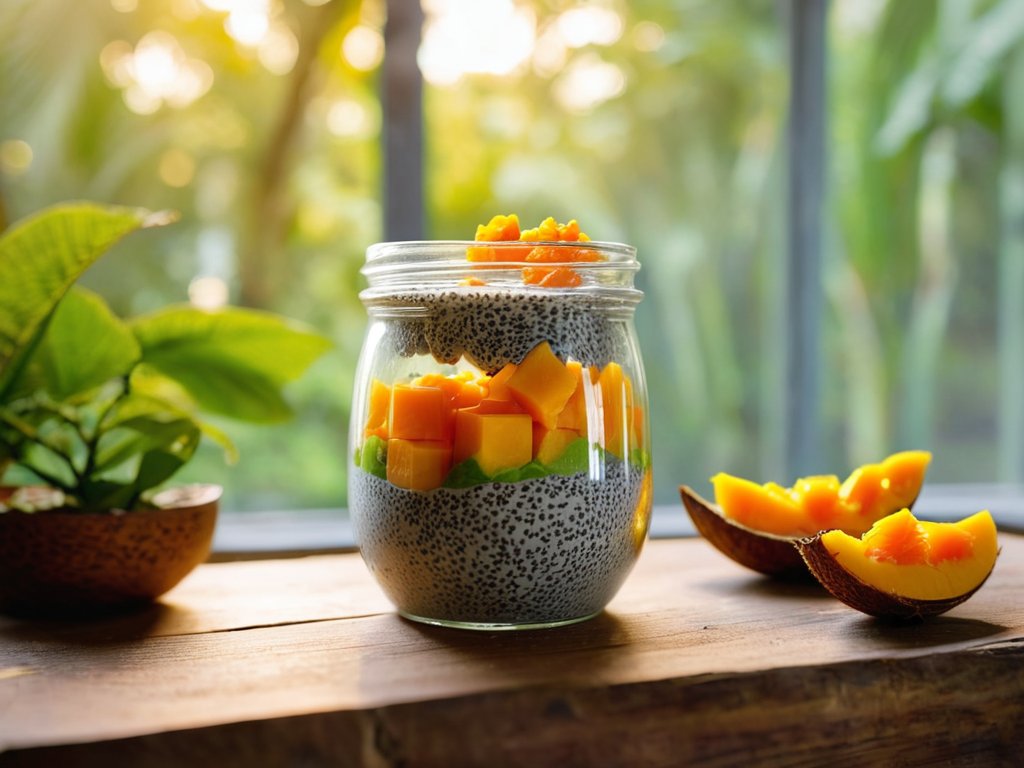 Tropical Wake‑Up: Mango & Chia Seed Pudding
