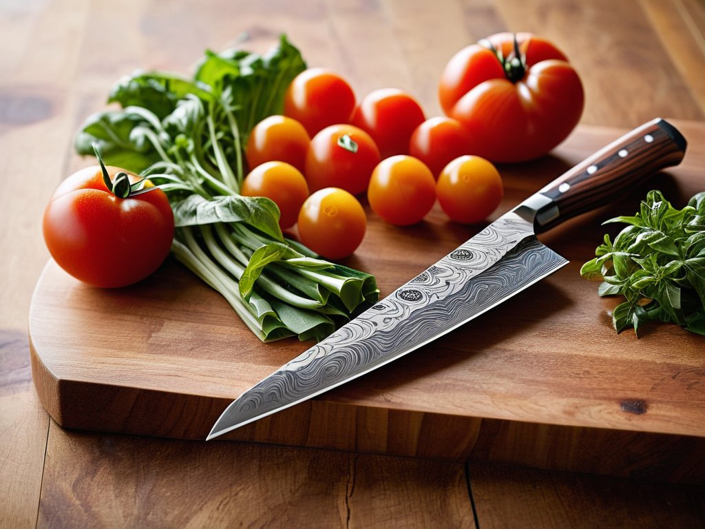 Display of best chef's knives collection