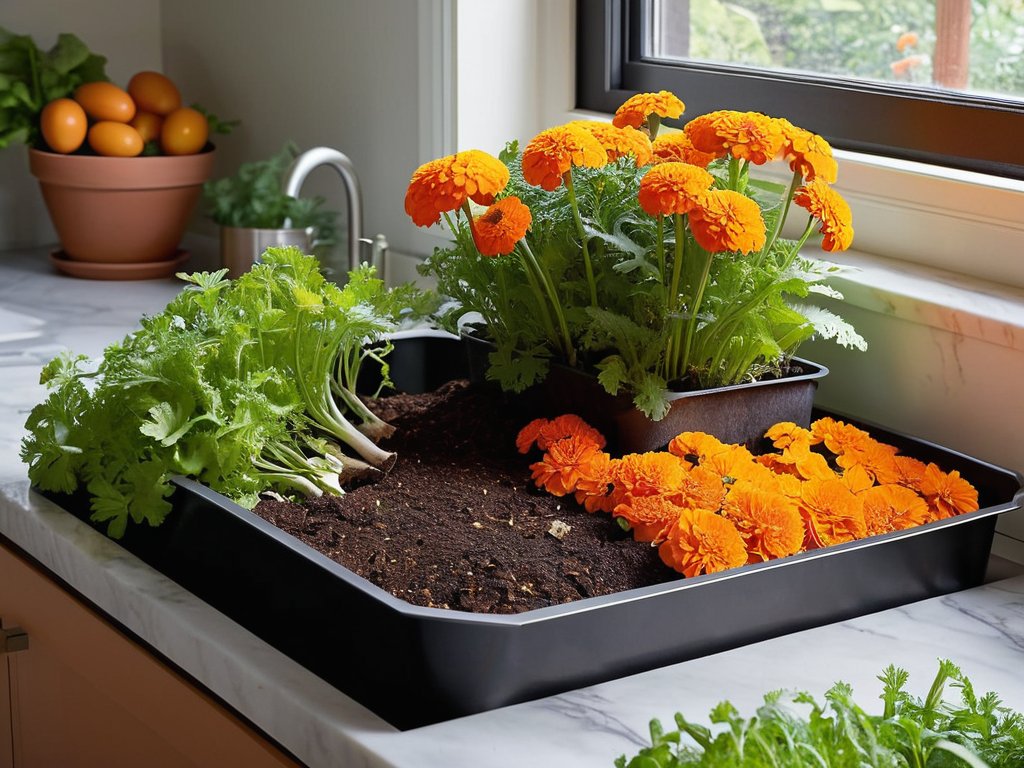 Composting kitchen waste into garden gold