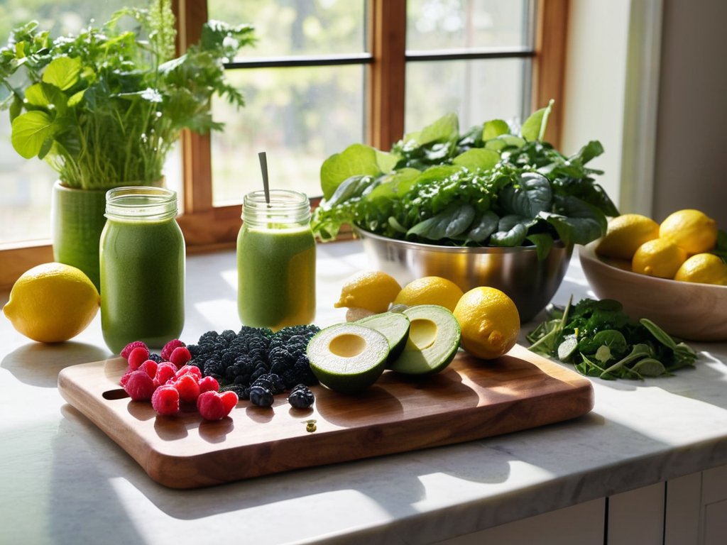 Colorful salad detox and cleanse recipe
