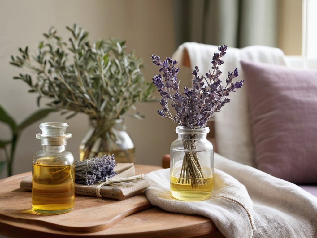 DIY aromatherapy blends for relaxing atmosphere