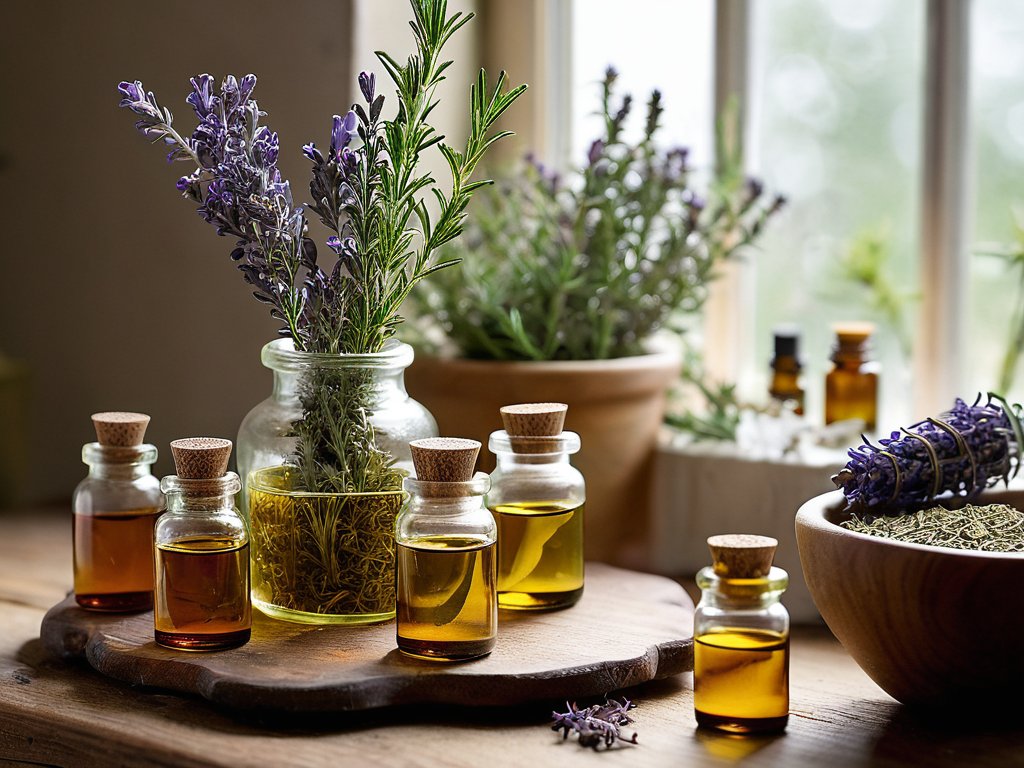 Essential oils in herbal medicine guide