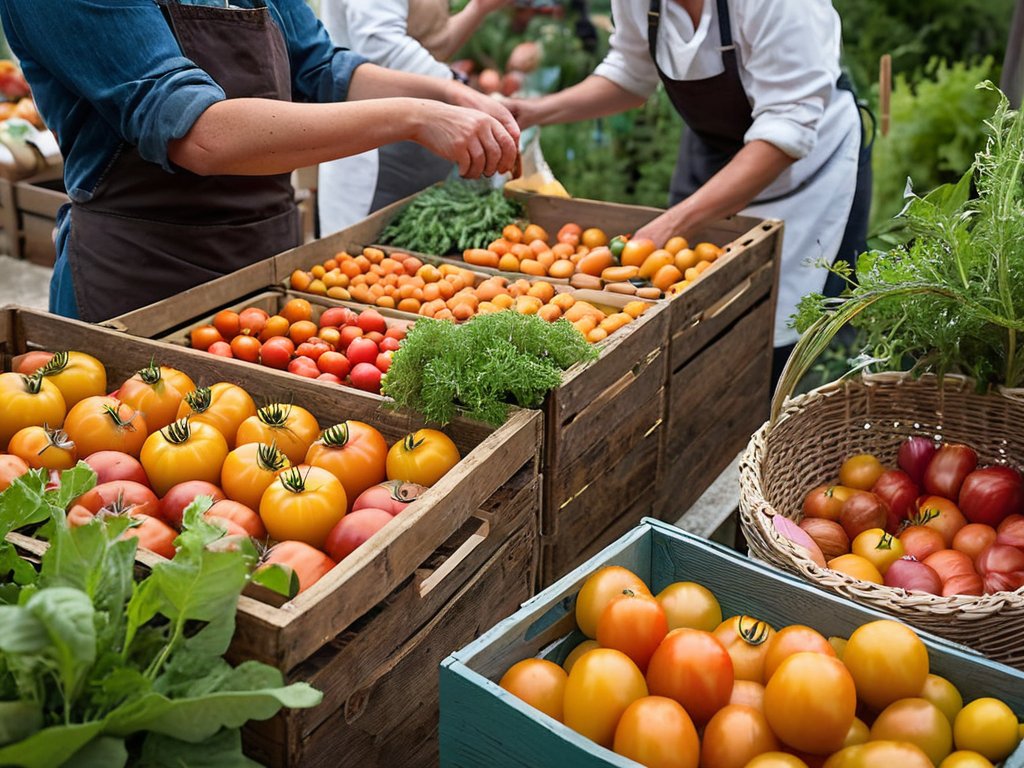 Farm-to-table cooking with fresh ingredients