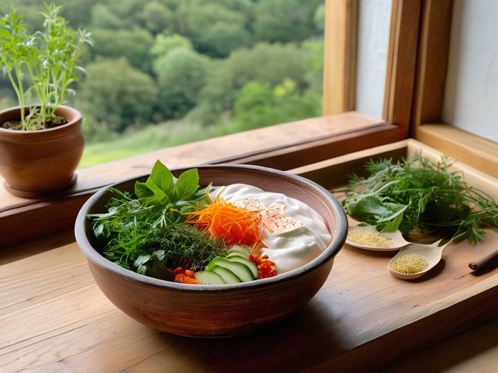 Fermented foods health benefits in bowl
