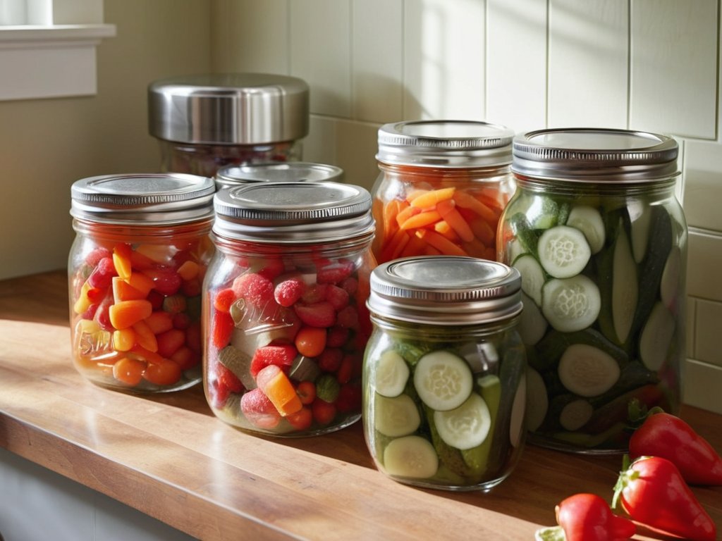 Zero waste kitchen using food preservation techniques