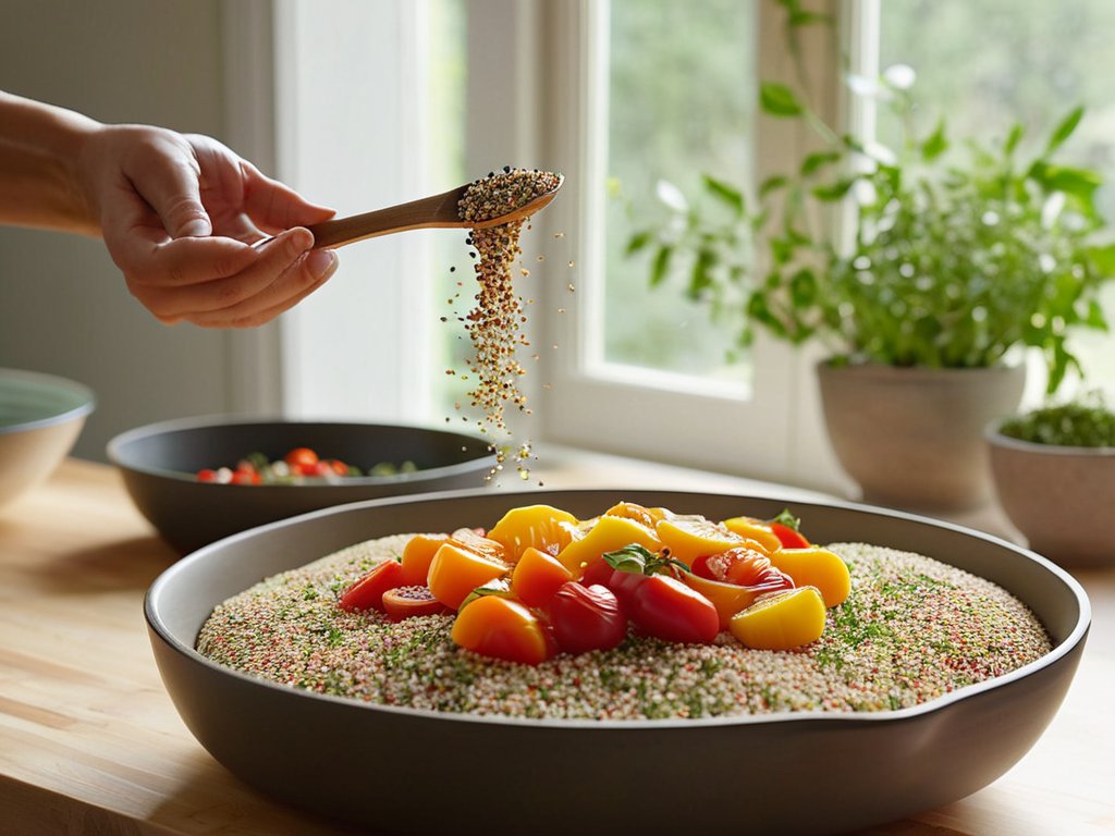 Gluten-free cooking for digestion with fresh vegetables