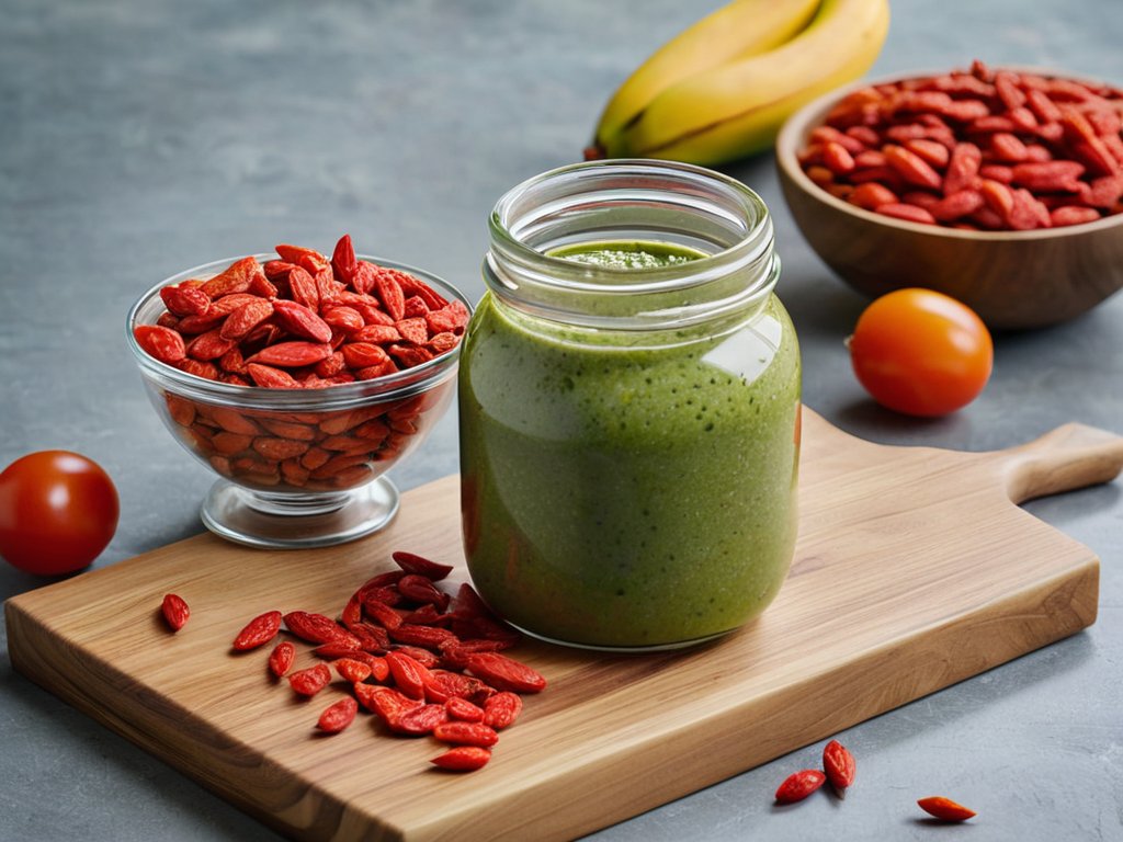 Morning bowl showing Goji berries health benefits