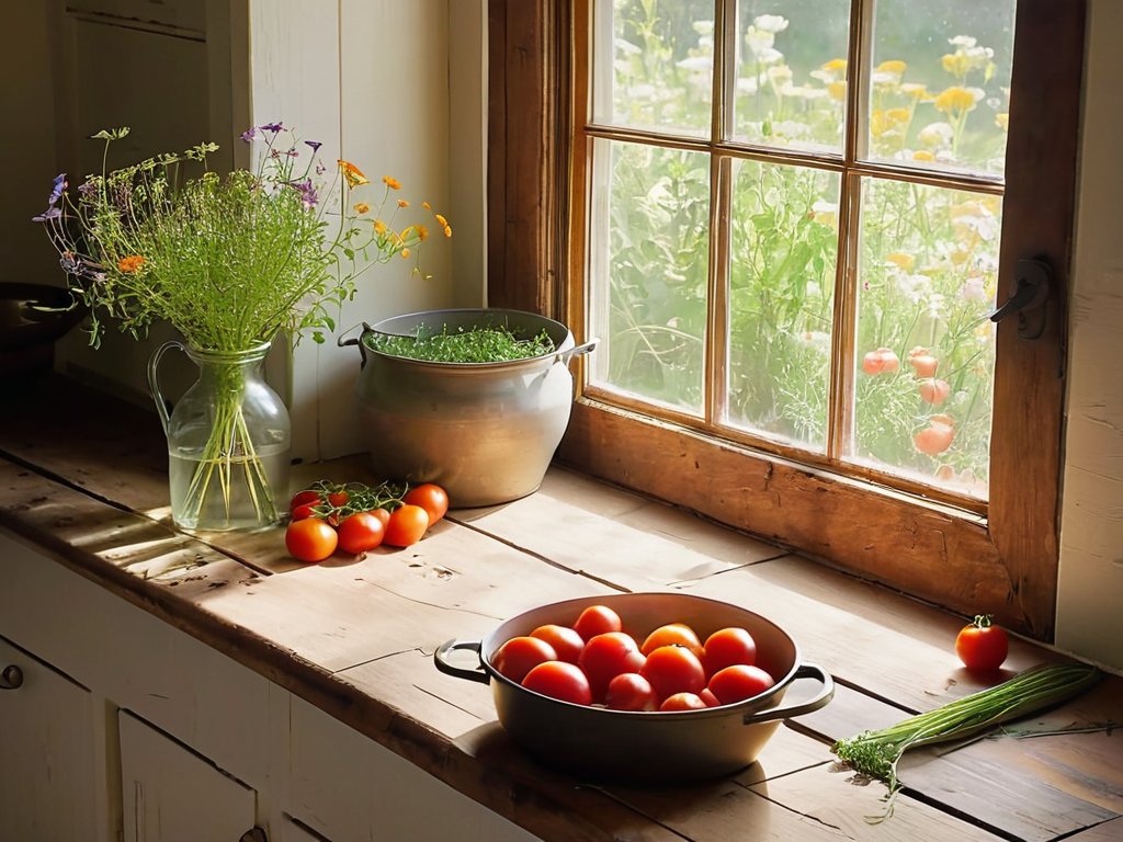Chef shows gratitude in cooking, vibrant kitchen