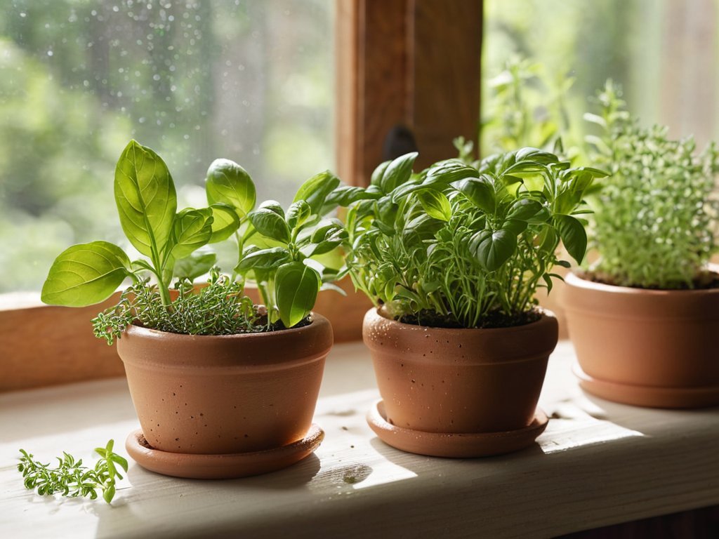 Fresh kitchen garden: grow herbs at home
