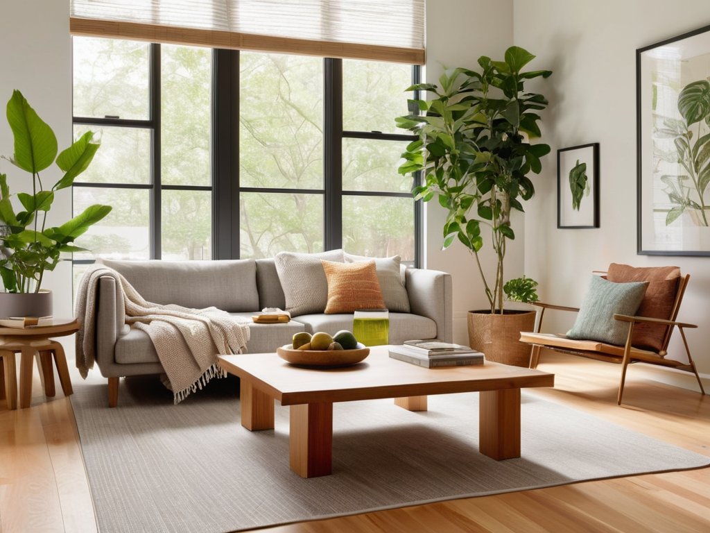 Cozy living room promoting home wellness