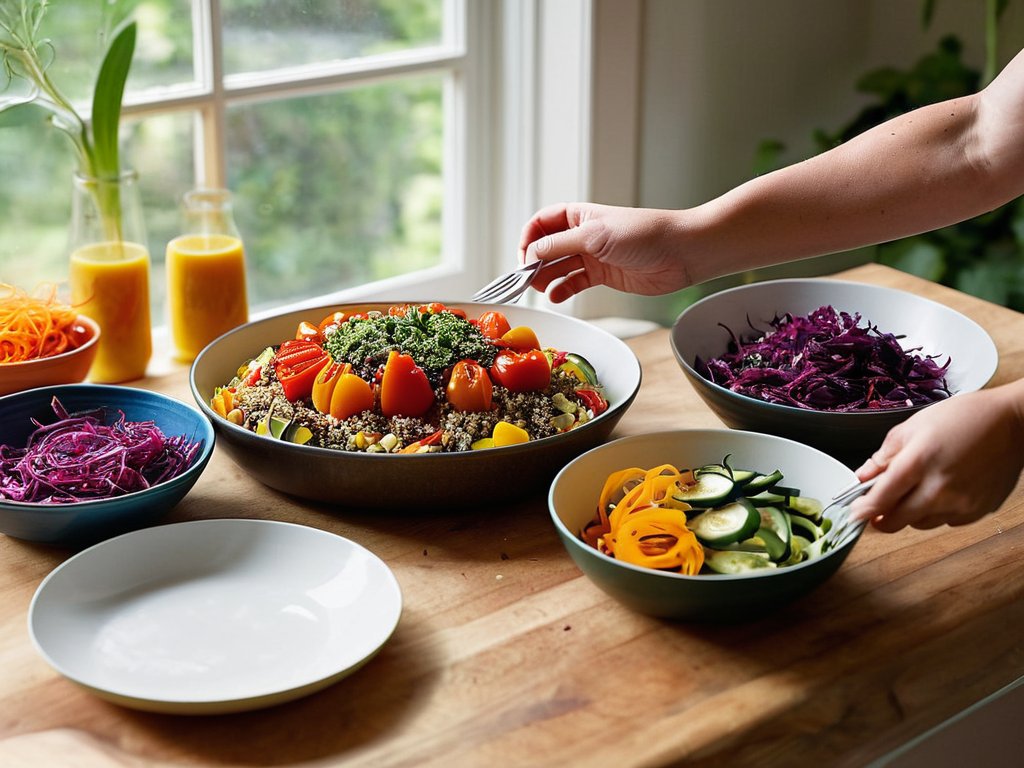 Family dinner plates incorporate vegetables into meals
