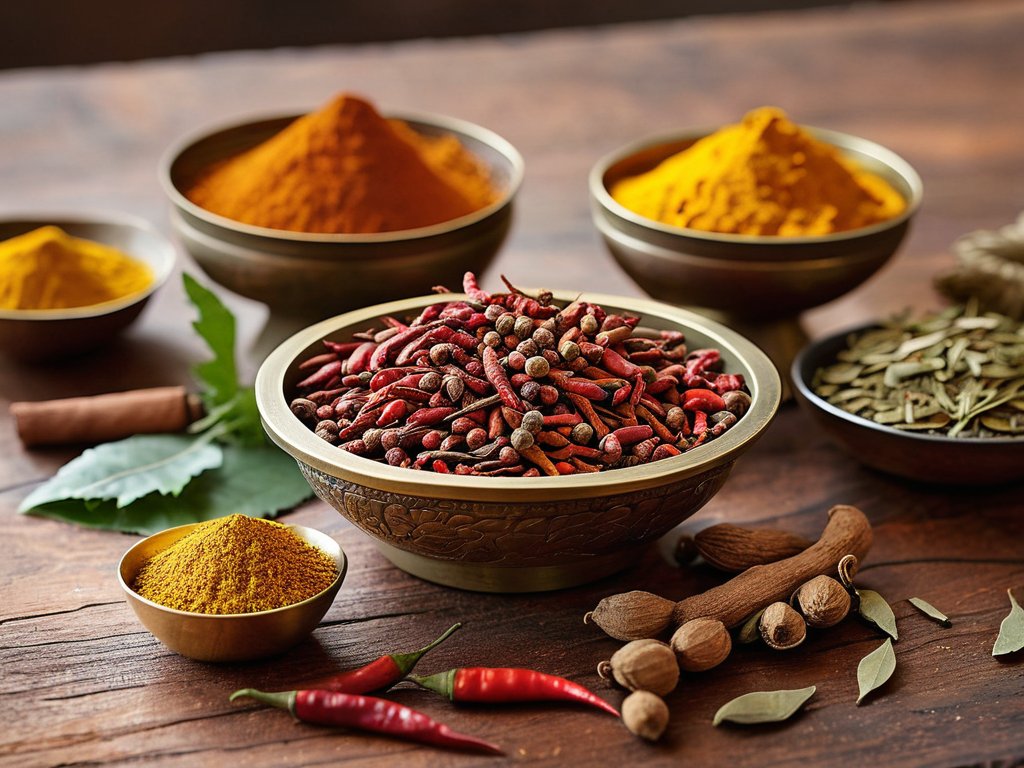 Indian spices guide: colorful traditional seasonings