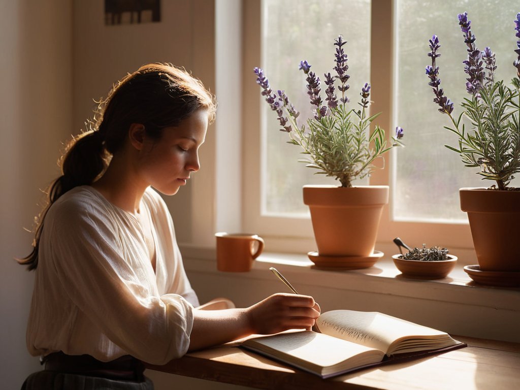 Journaling mental health benefits illustrated