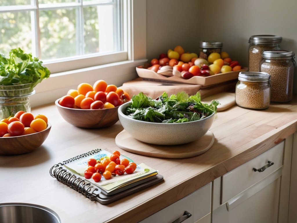 Meal planning art for balanced lifestyle