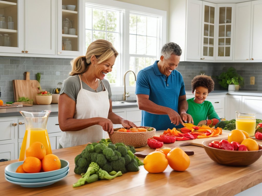 meal planning for families smiling together