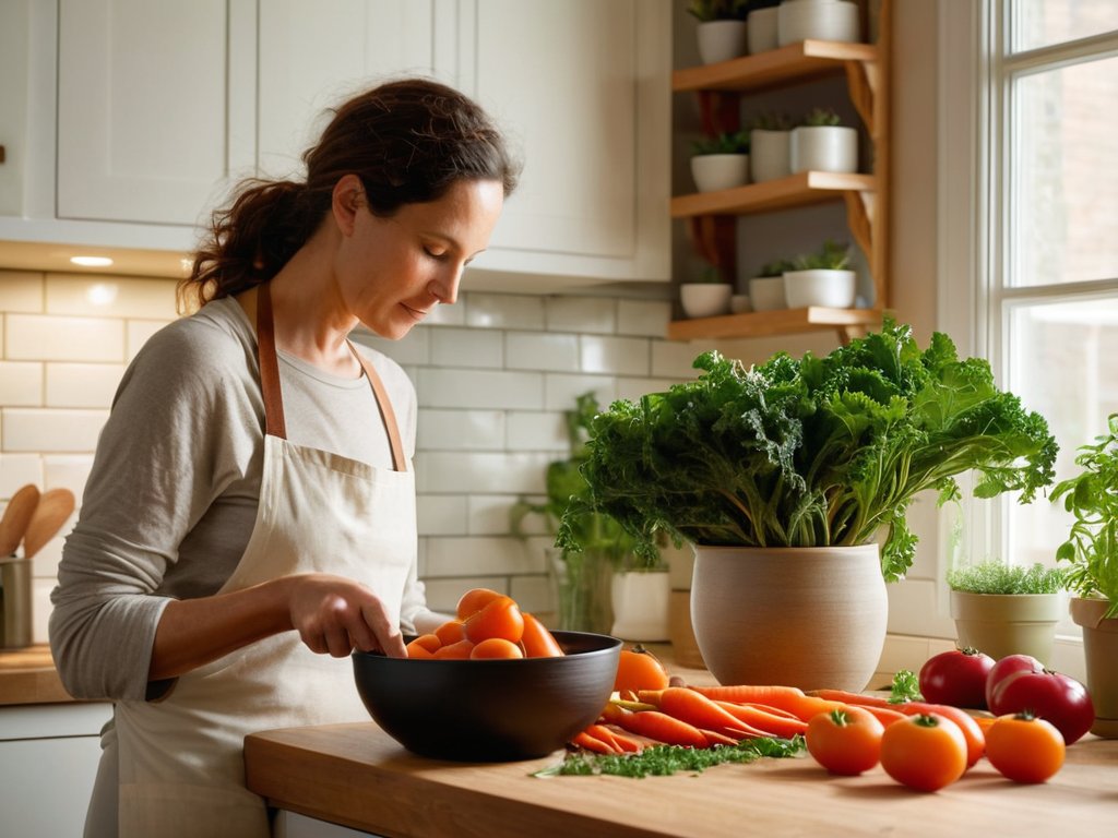 mindful cooking for stress relief, calm
