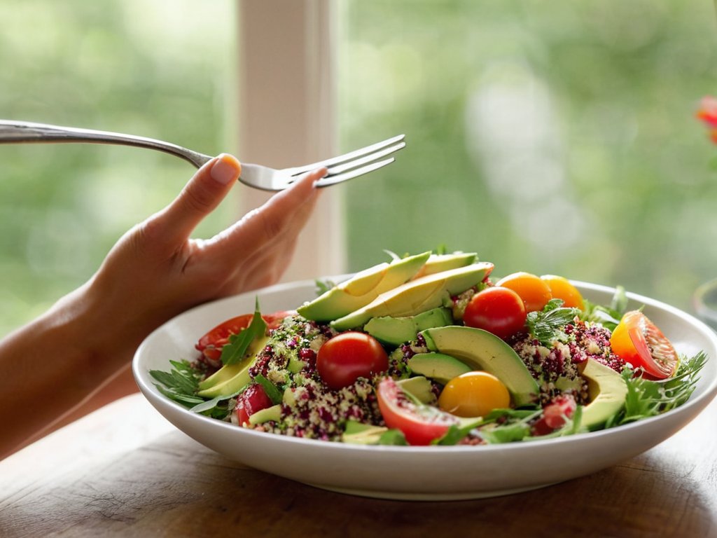 mindful eating art, savoring each bite