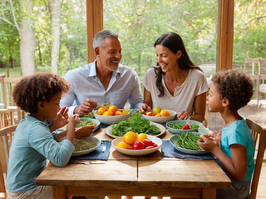 mindful eating for families at dinner