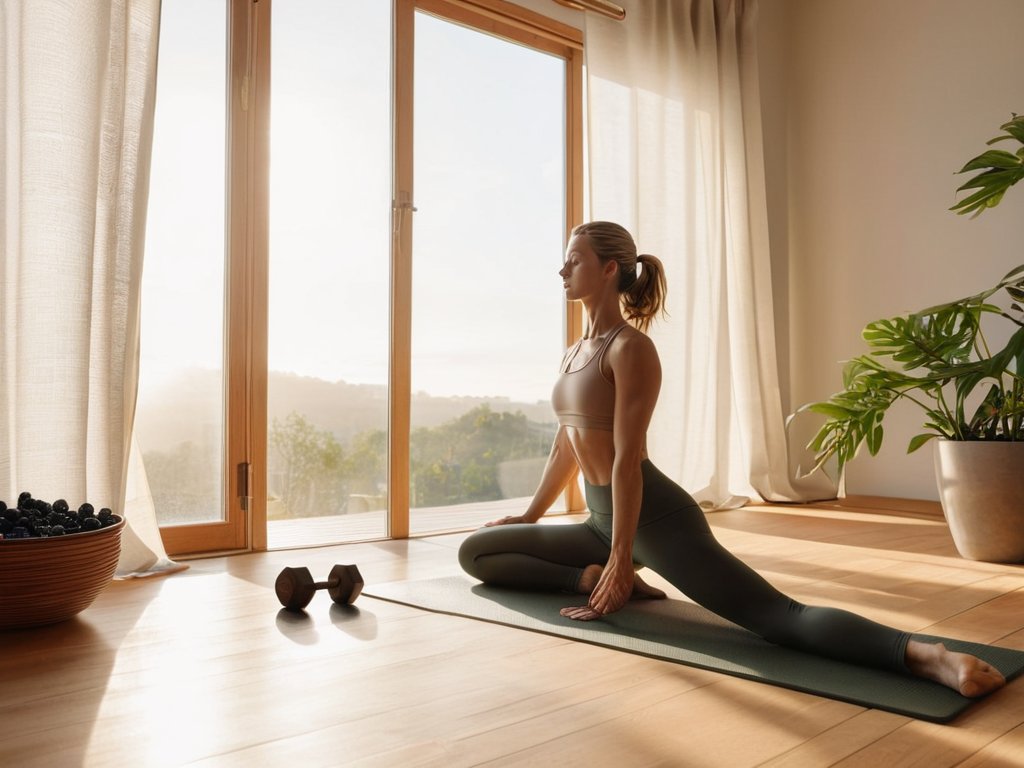 morning fitness routine yoga and cardio