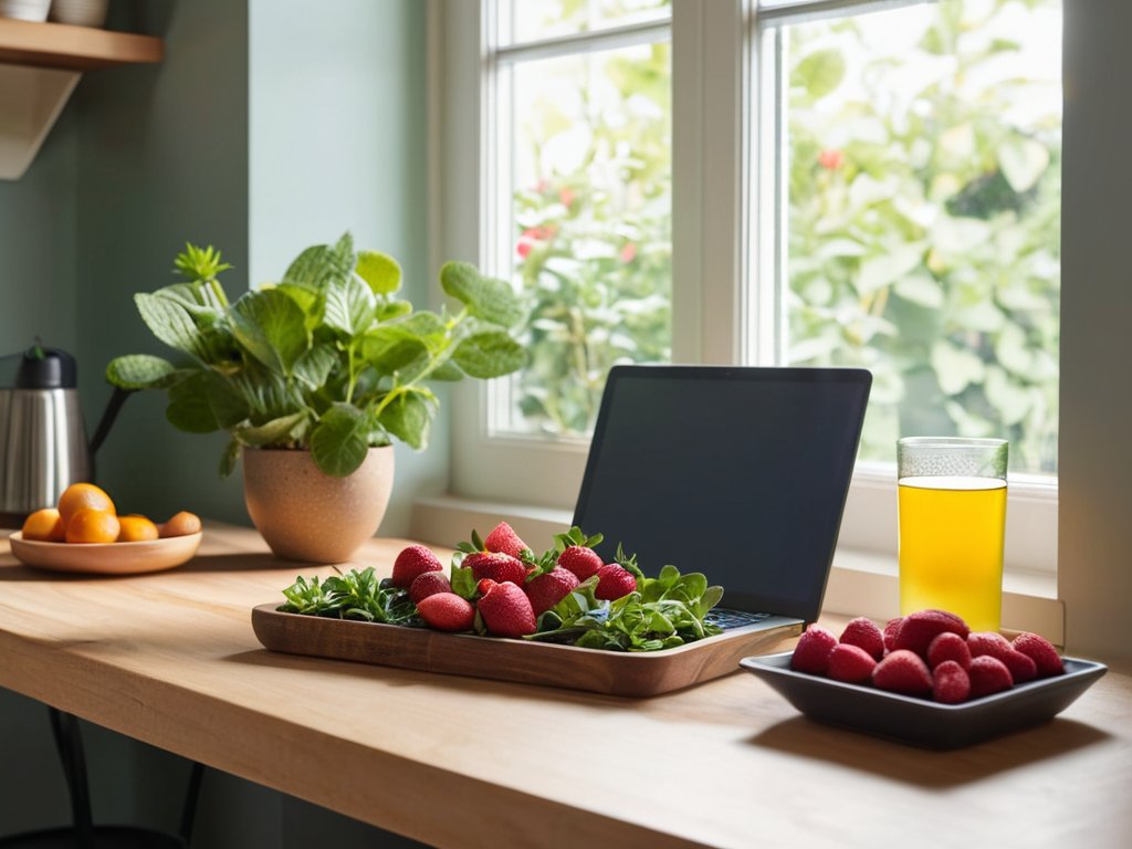 Infographic: nutrition and stress management for productivity
