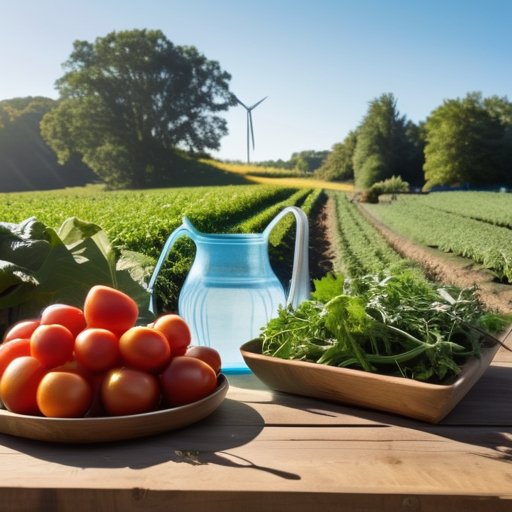 Infographic showing plant-based diet environmental impact