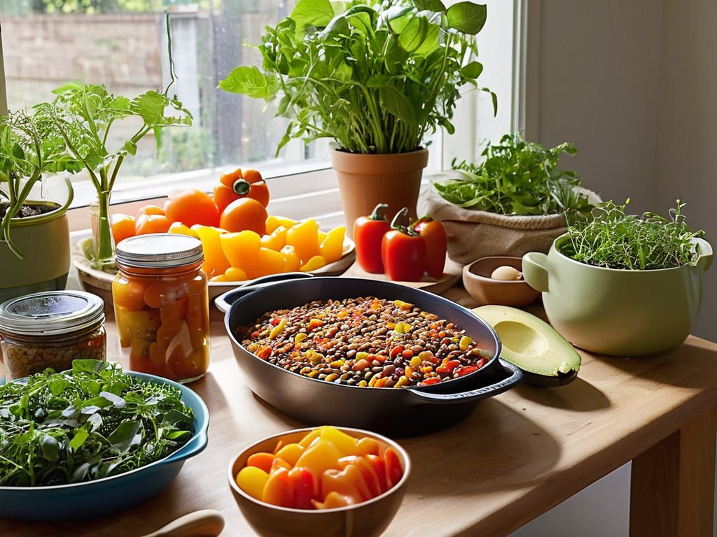 Chart illustrating plant-based diet sustainability trends