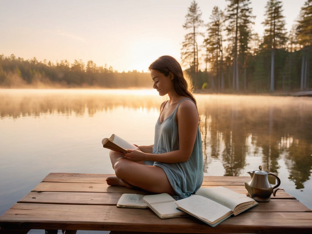 Woman smiling practice gratitude enhanced well-being