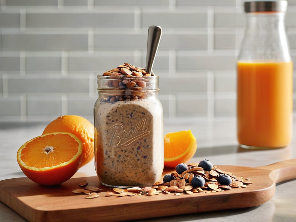 Pre-workout nutrition: fruits, oats, protein
