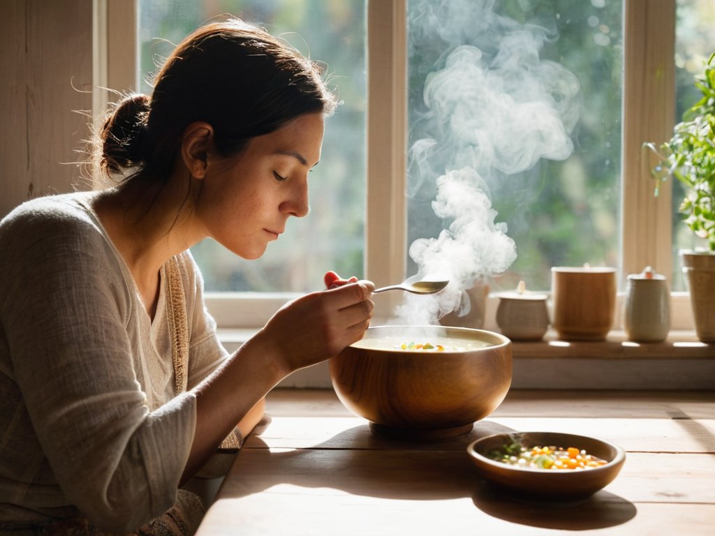 Science of mindful eating concept