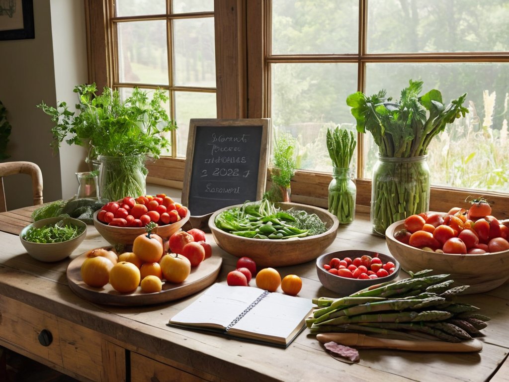 Seasonal eating farm-to-table meal planning