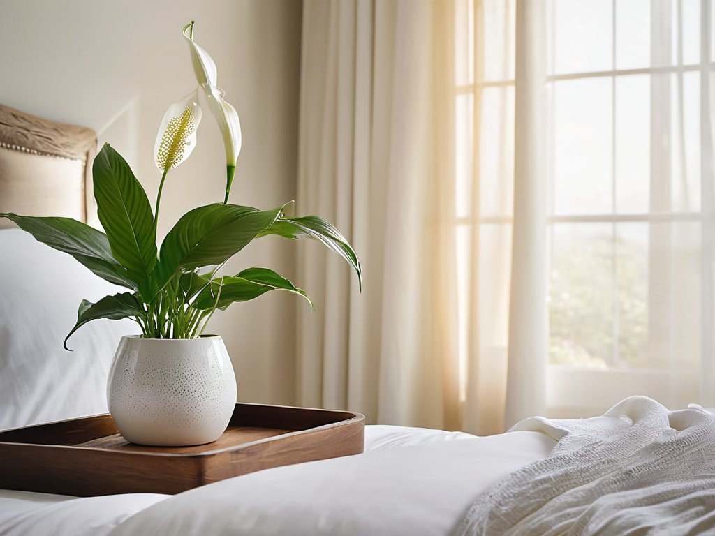 Sleep wellness guide with peaceful bedroom