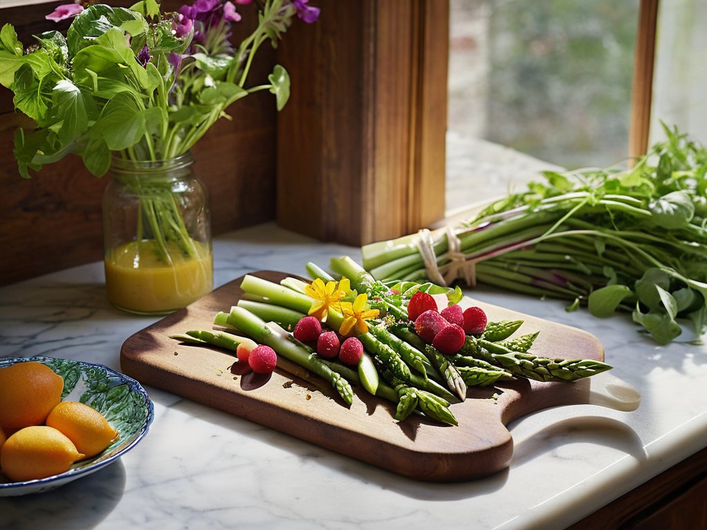 Fresh produce, spring seasonal recipes