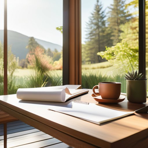 Relaxed professional embracing work-life balance