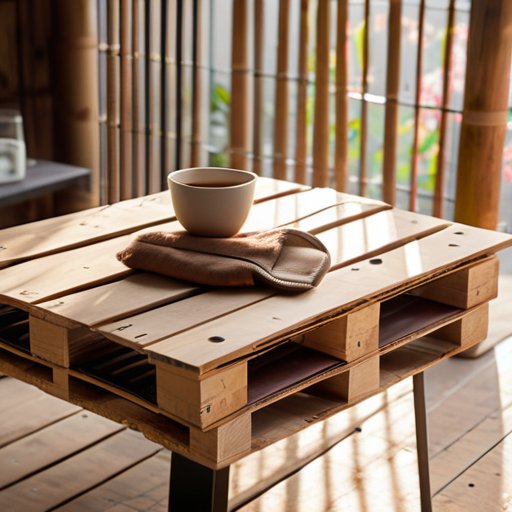 Wrapping It All Up: reclaimed pallet table