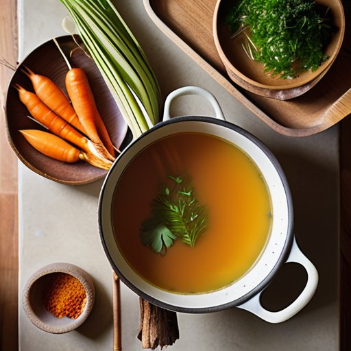 Hot pot of chicken broth recipe
