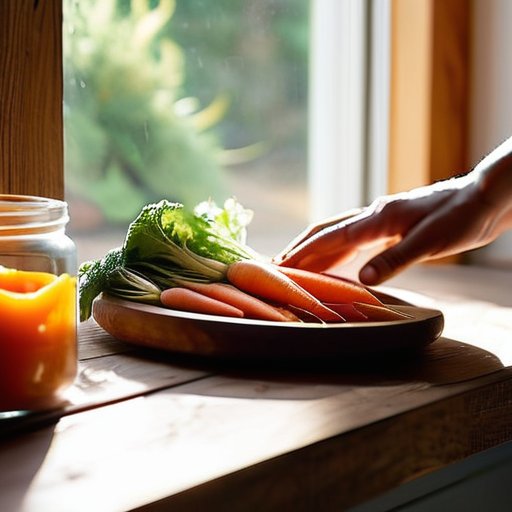 Mindful eating: vibrant plate, healthy lifestyle