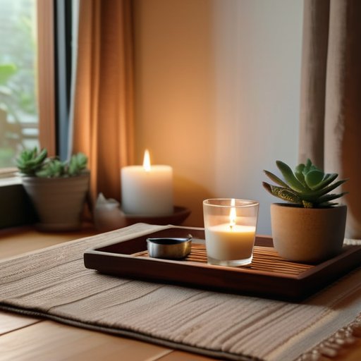 Calm sunrise with mindful morning rituals