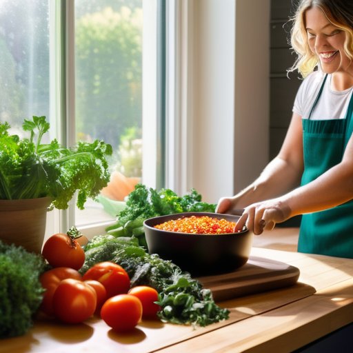 Infographic on plant-based cooking benefits for health